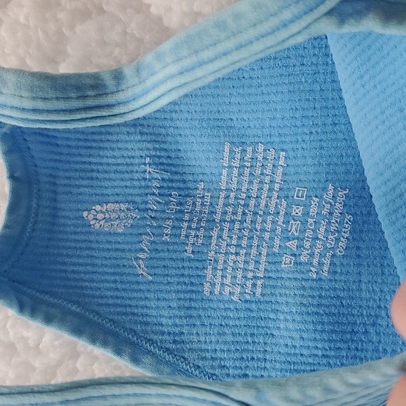 Free People Movement Happiness Runs Crop Light Blue - Picture 3 of 9